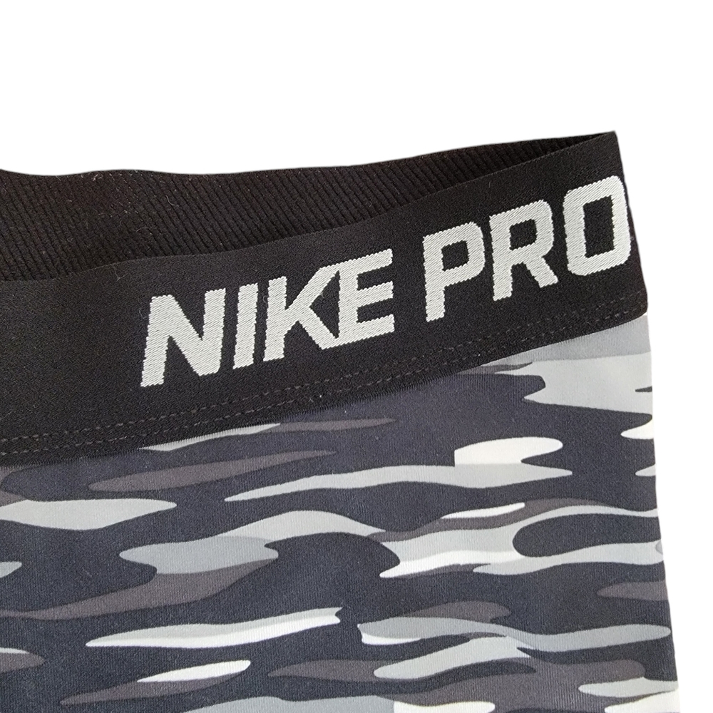 Nike Pro Women's Haze Dri-Fit Training Capri Legging Camo Black Grey Gym… - Picture 6 of 17